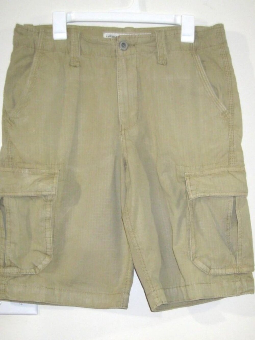 American Eagle Outfitters Cargo Shorts Size 32 Longboard Khaki Grunge Hiking
